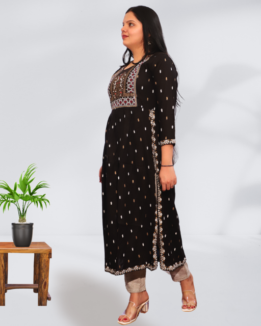 Black Long Kurti