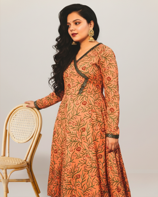 Orange Long Kurti