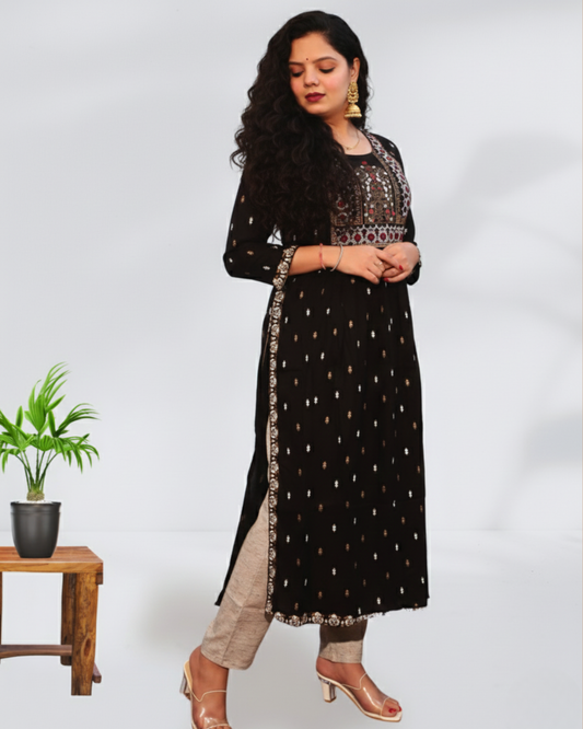 Black Long Kurti