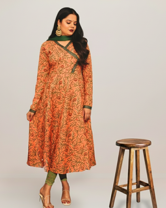 Orange Long Kurti